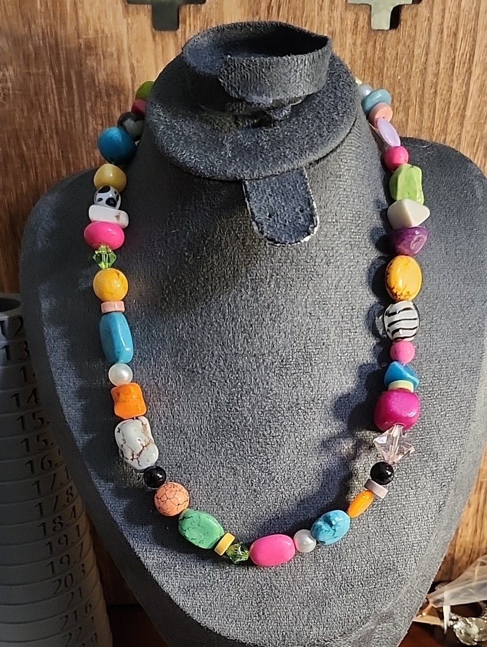 Colorful Multistone Bead Necklace - Women Jewelry